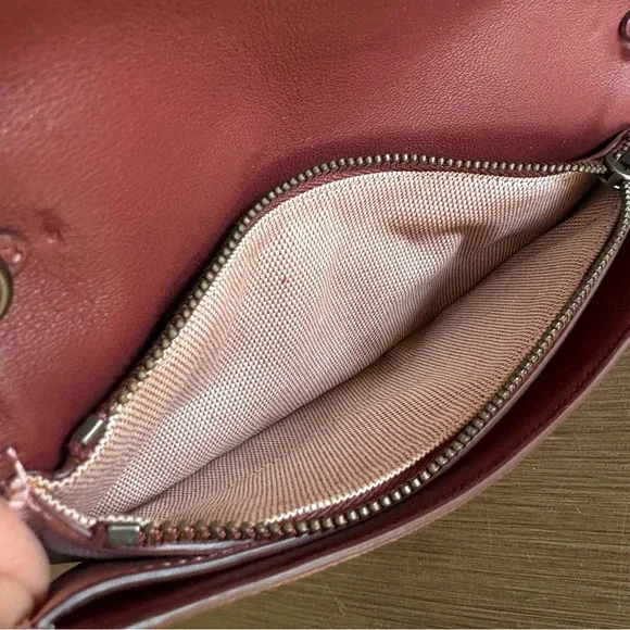 Coach 1941 Leather Clutch Snakeskin Accents - Picture 10 of 14